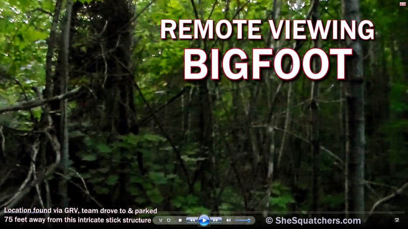 Remote Viewing Bigfoot & Cool Finds - SheSquatchers Actual Video Footage of their find - TheJourneyRadioShow.com 